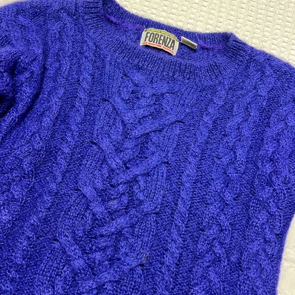 Vintage Cable Mohair Wool Sweater - Picture 4 of 6